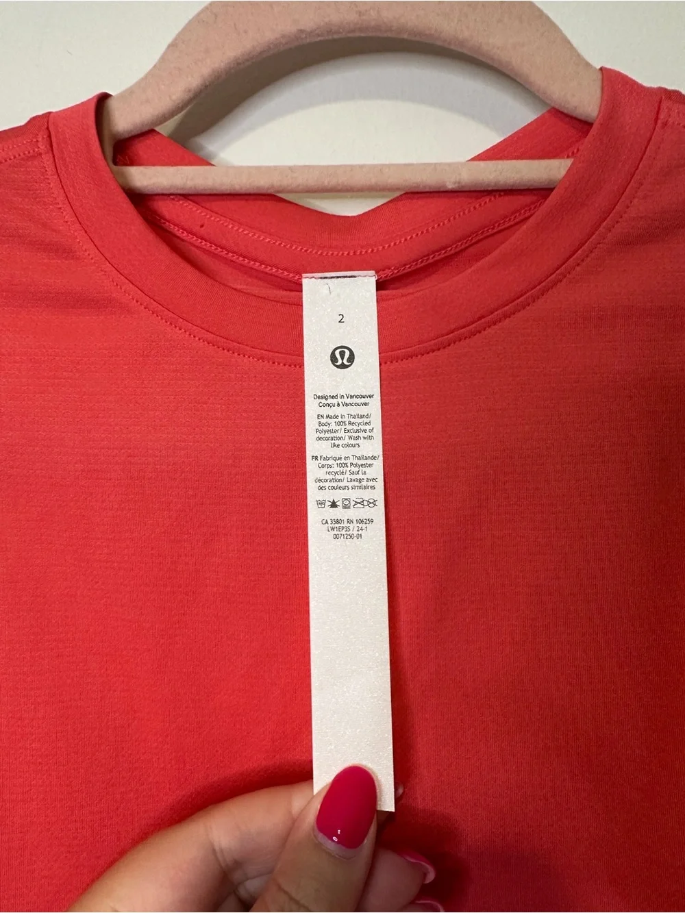 lululemon tank top size 2